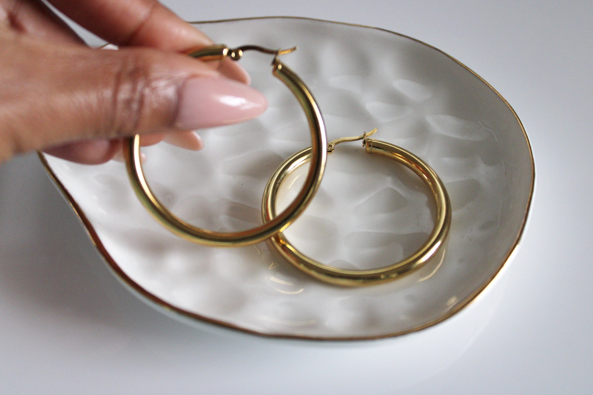 Laine Hoop Earrings | Gold