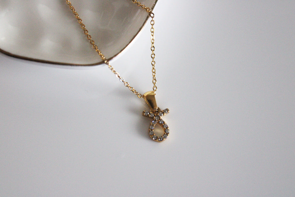 Dainty Pave Zodiac Necklace