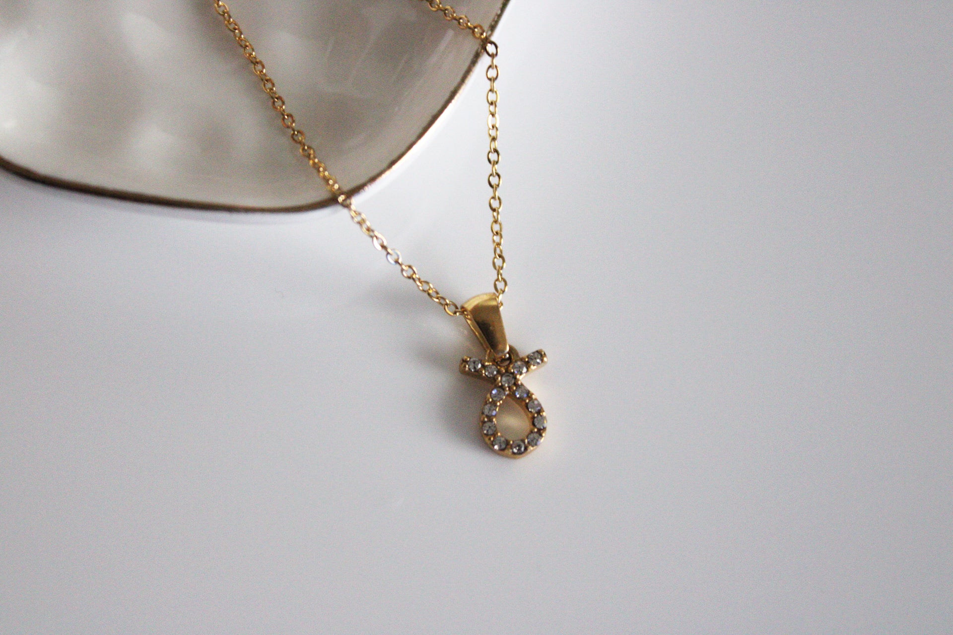 Dainty Pave Zodiac Necklace