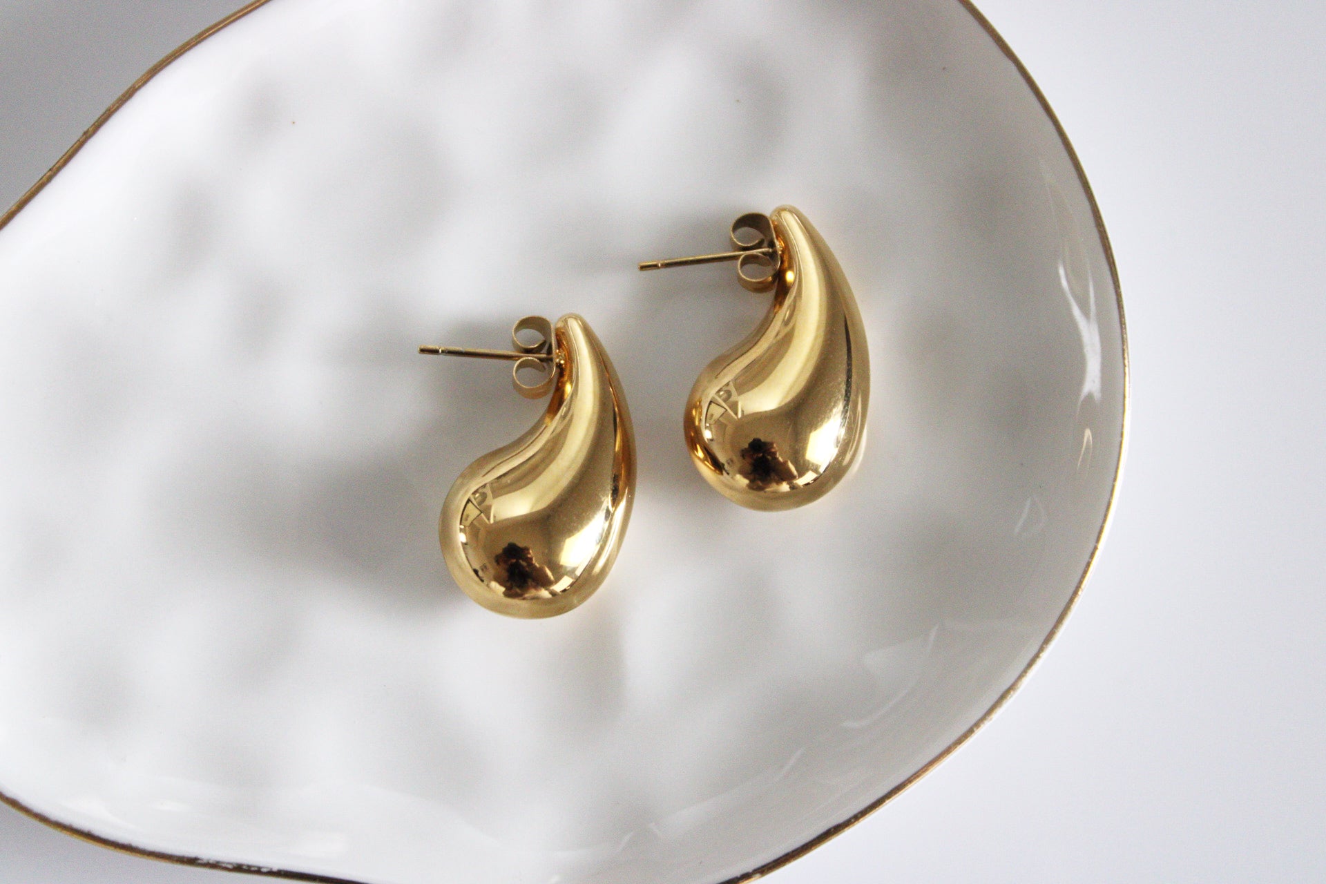Mini Drop Earrings | Gold