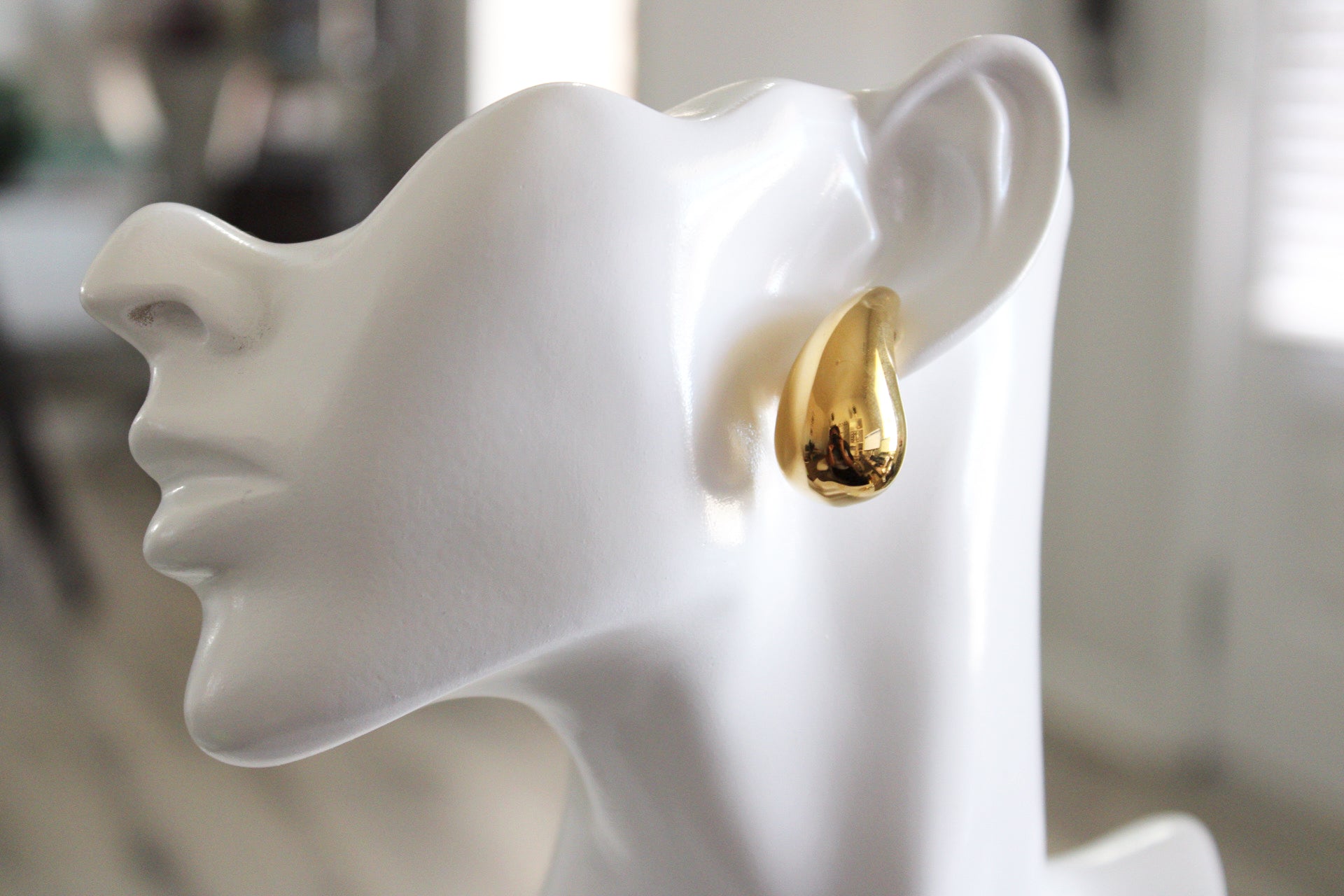 Drop Earrings Large | Gold