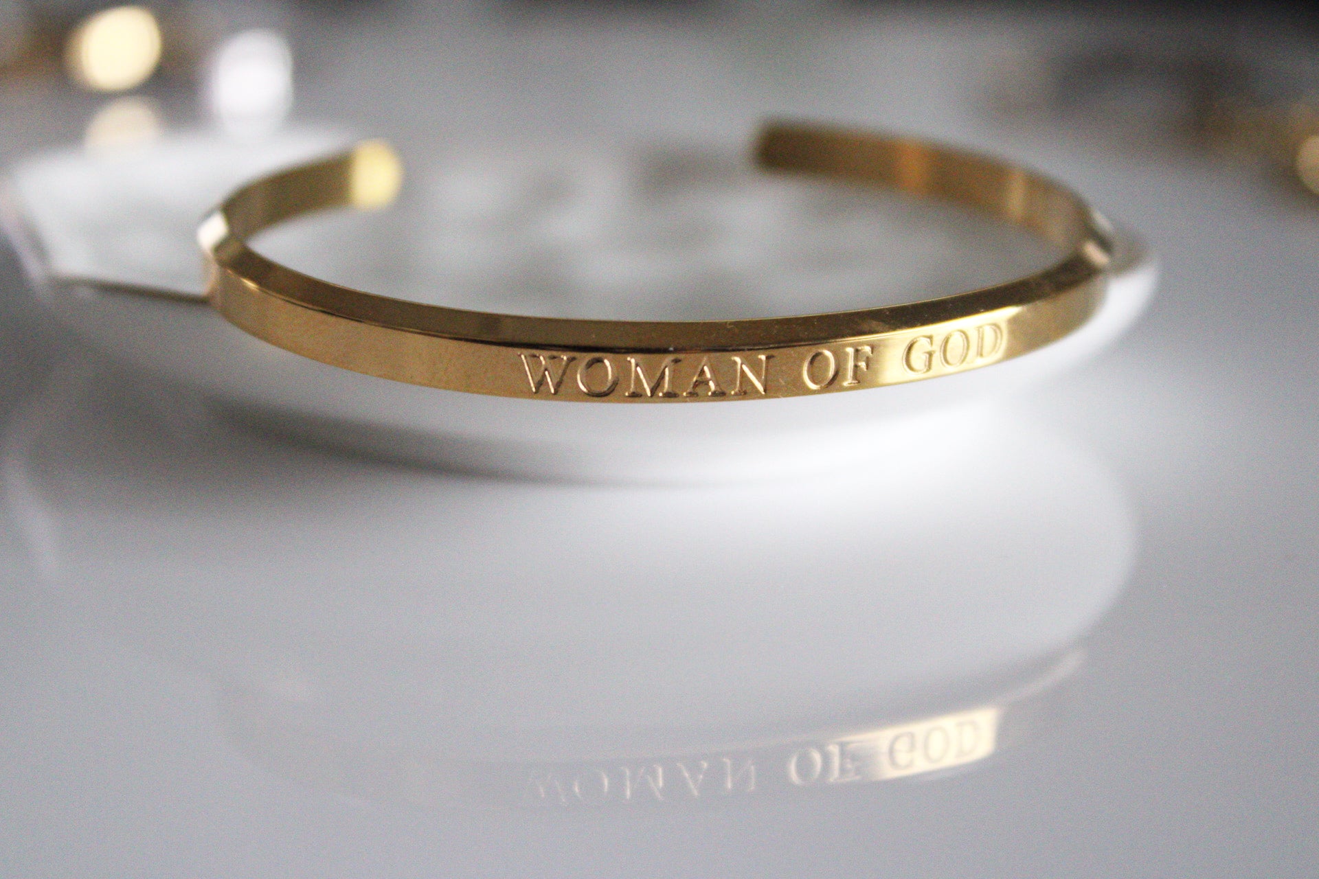 Woman of God Bangle | Gold