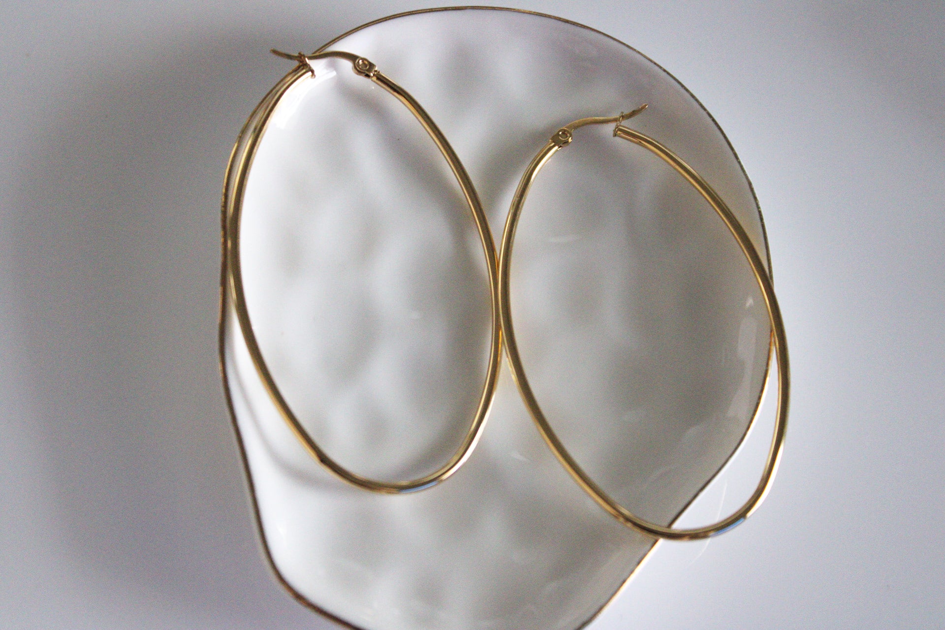 Oval Hoop Earrings