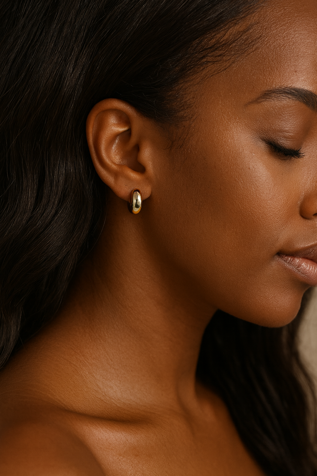 Chunky Mini Hoops | Gold