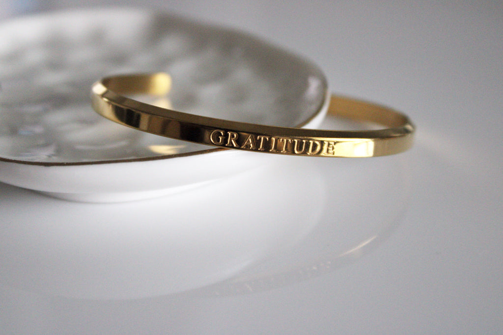 Gratitude Bangle | Gold