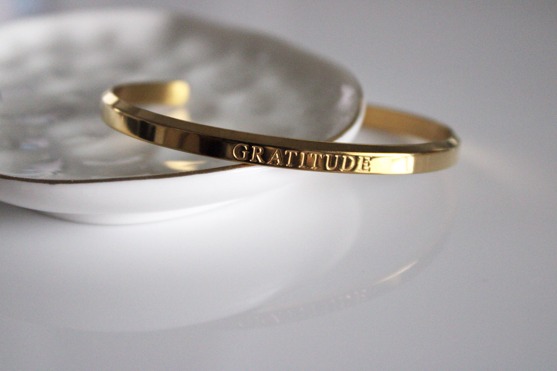 Gratitude Bangle | Gold