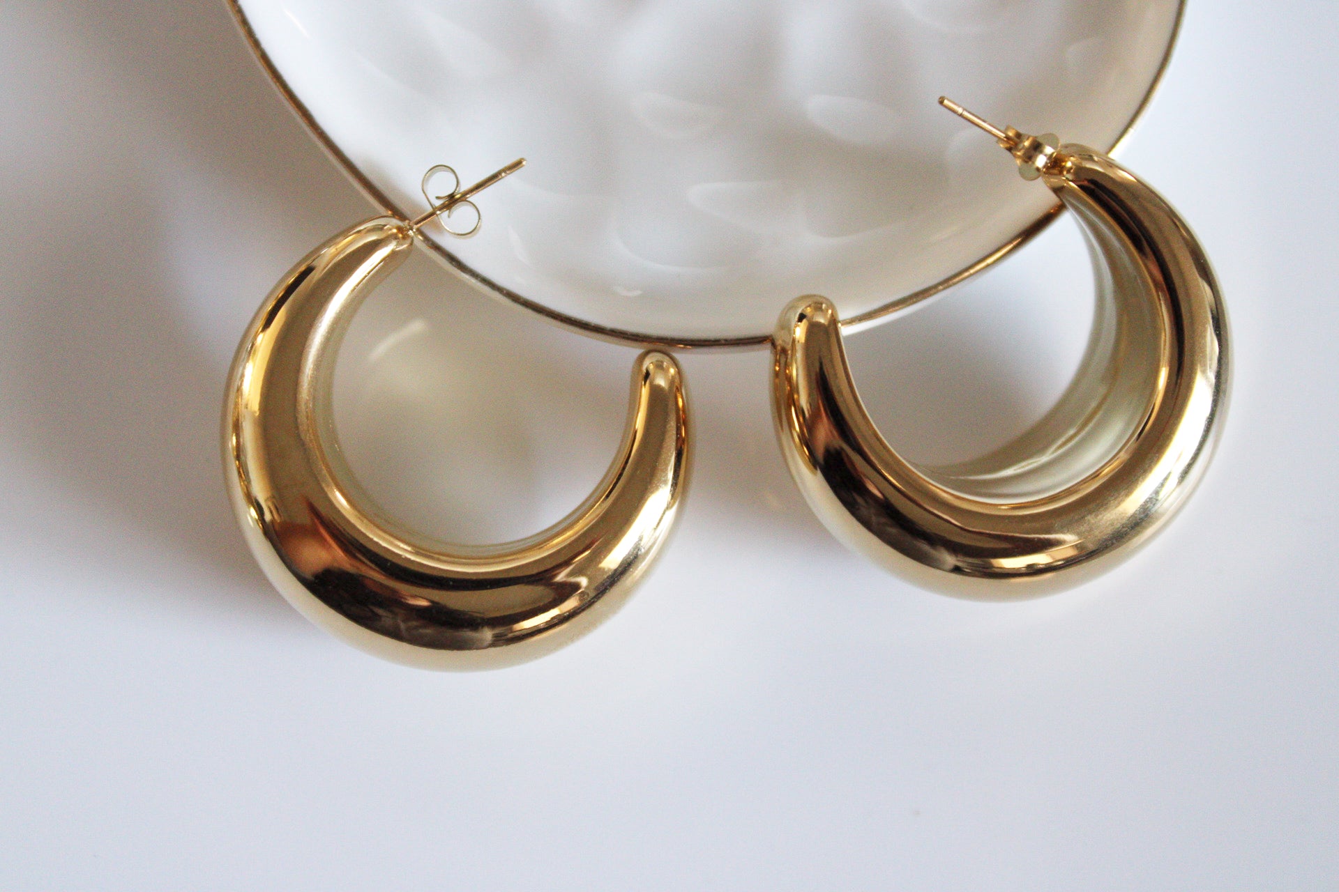 Moon Hoops | Gold