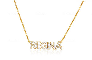 All Caps Name Necklace