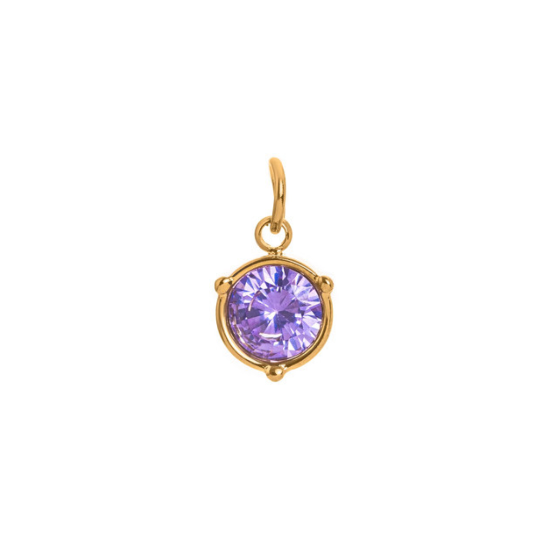 Birthstone Necklace | Classic Round Pendant