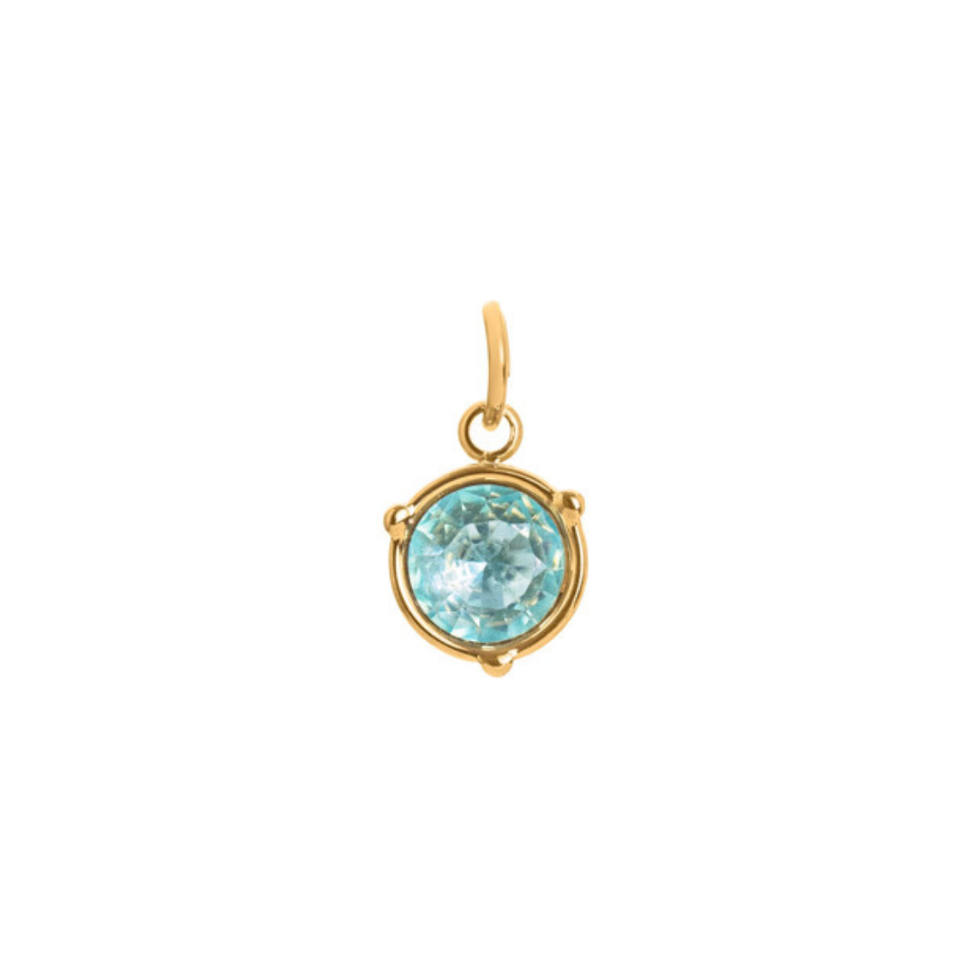 Birthstone Necklace | Classic Round Pendant