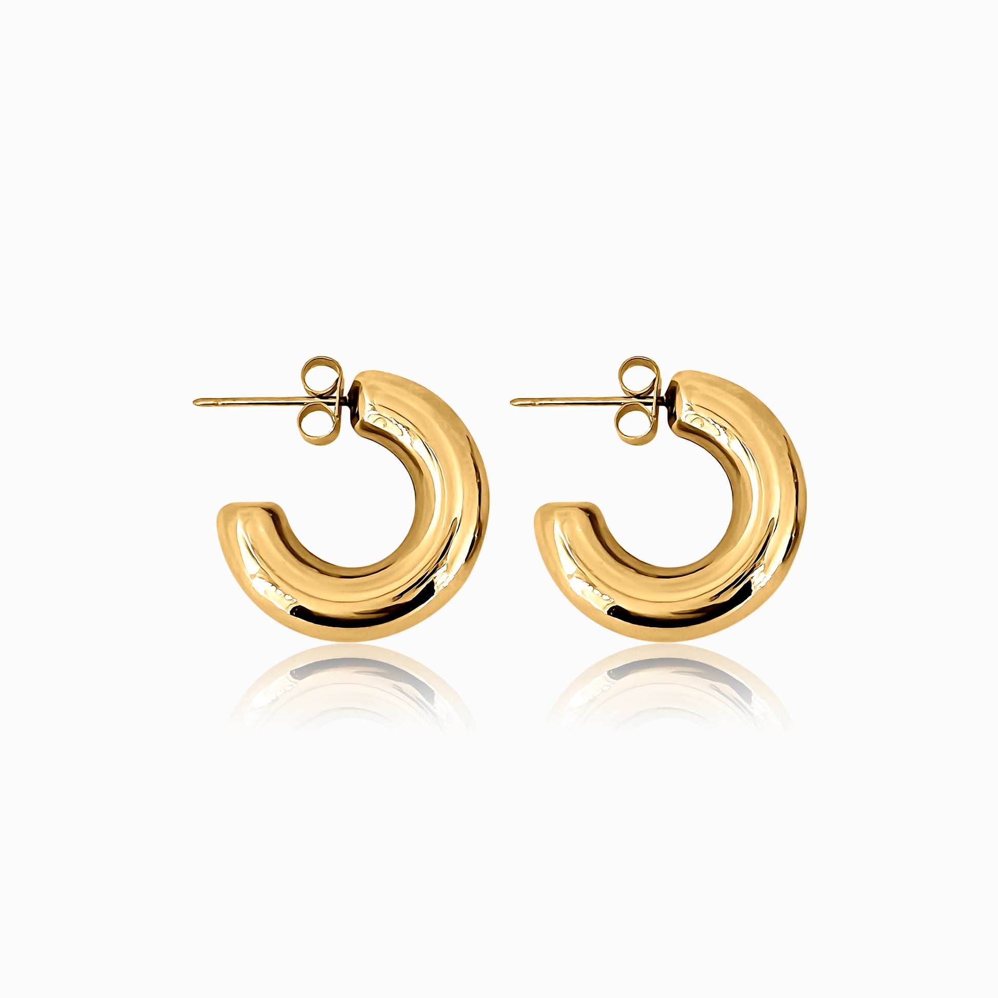 Chunky Mini Hoops | Gold