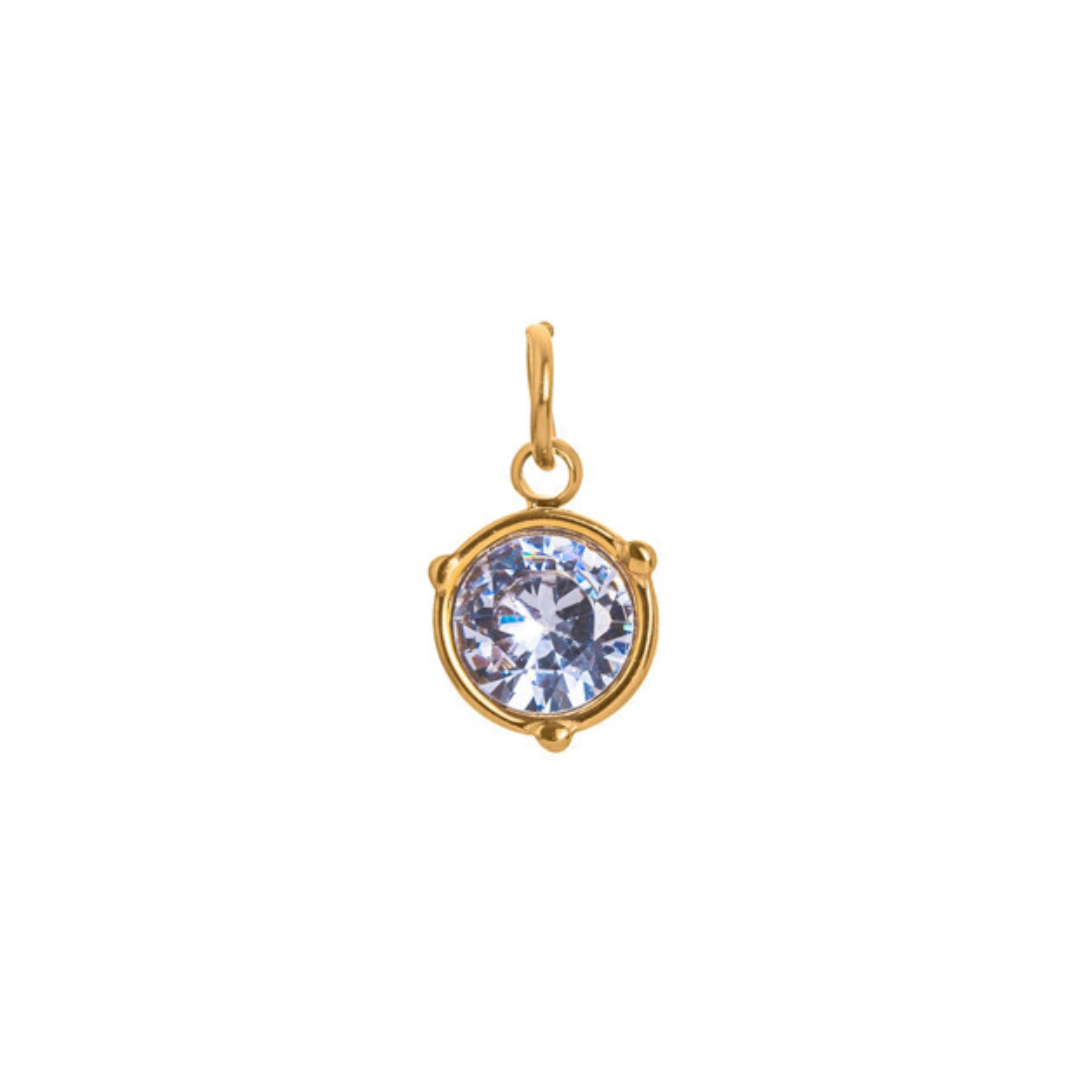 Birthstone Necklace | Classic Round Pendant
