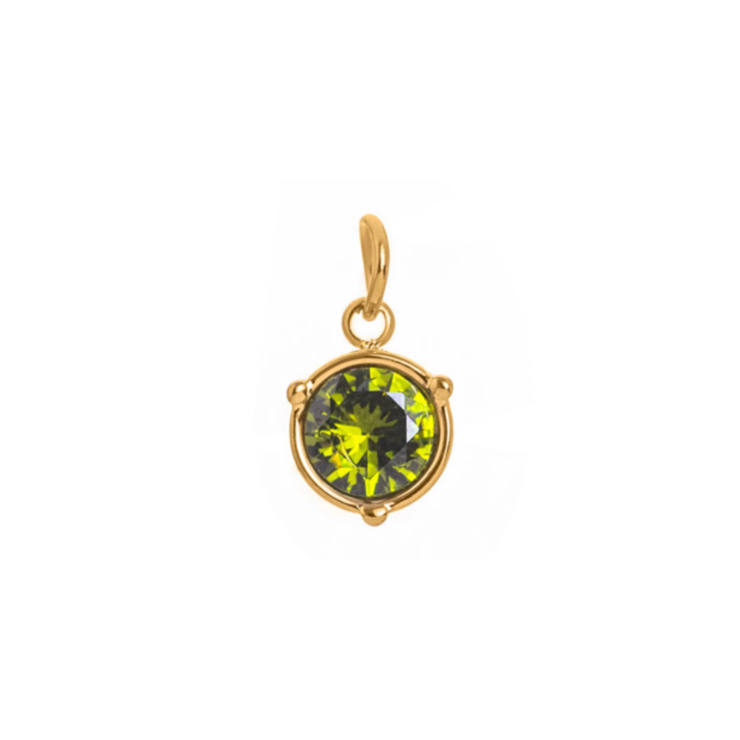 Birthstone Necklace | Classic Round Pendant
