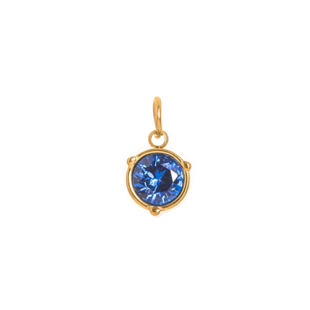 Birthstone Necklace | Classic Round Pendant