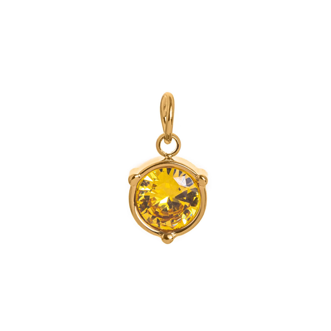 Birthstone Necklace | Classic Round Pendant