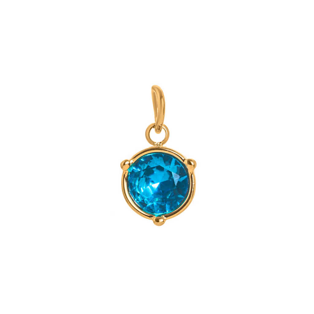 Birthstone Necklace | Classic Round Pendant