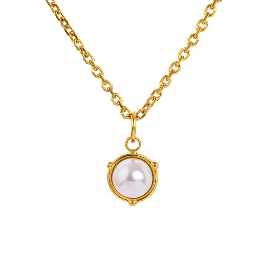 Birthstone Necklace | Classic Round Pendant