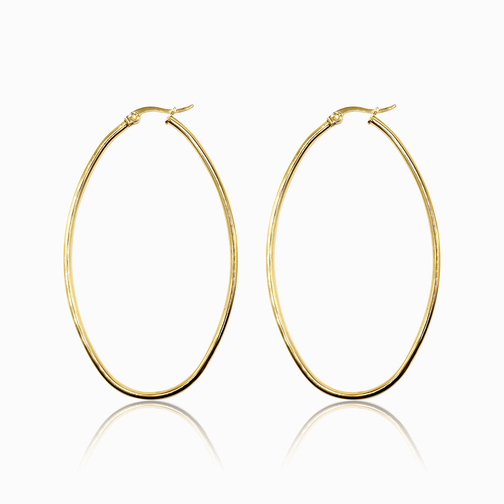 Oval Hoop Earrings