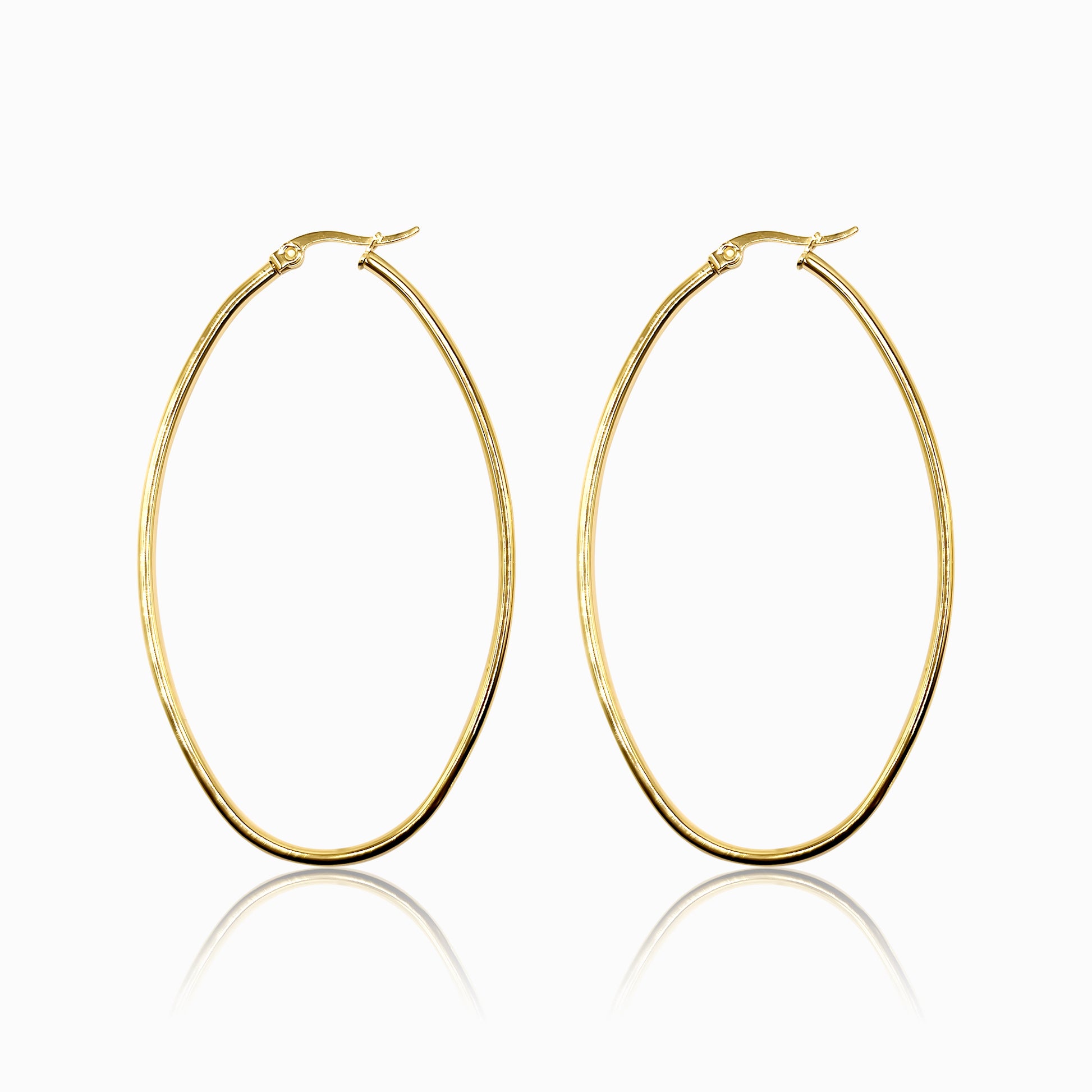 Oval Hoop Earrings