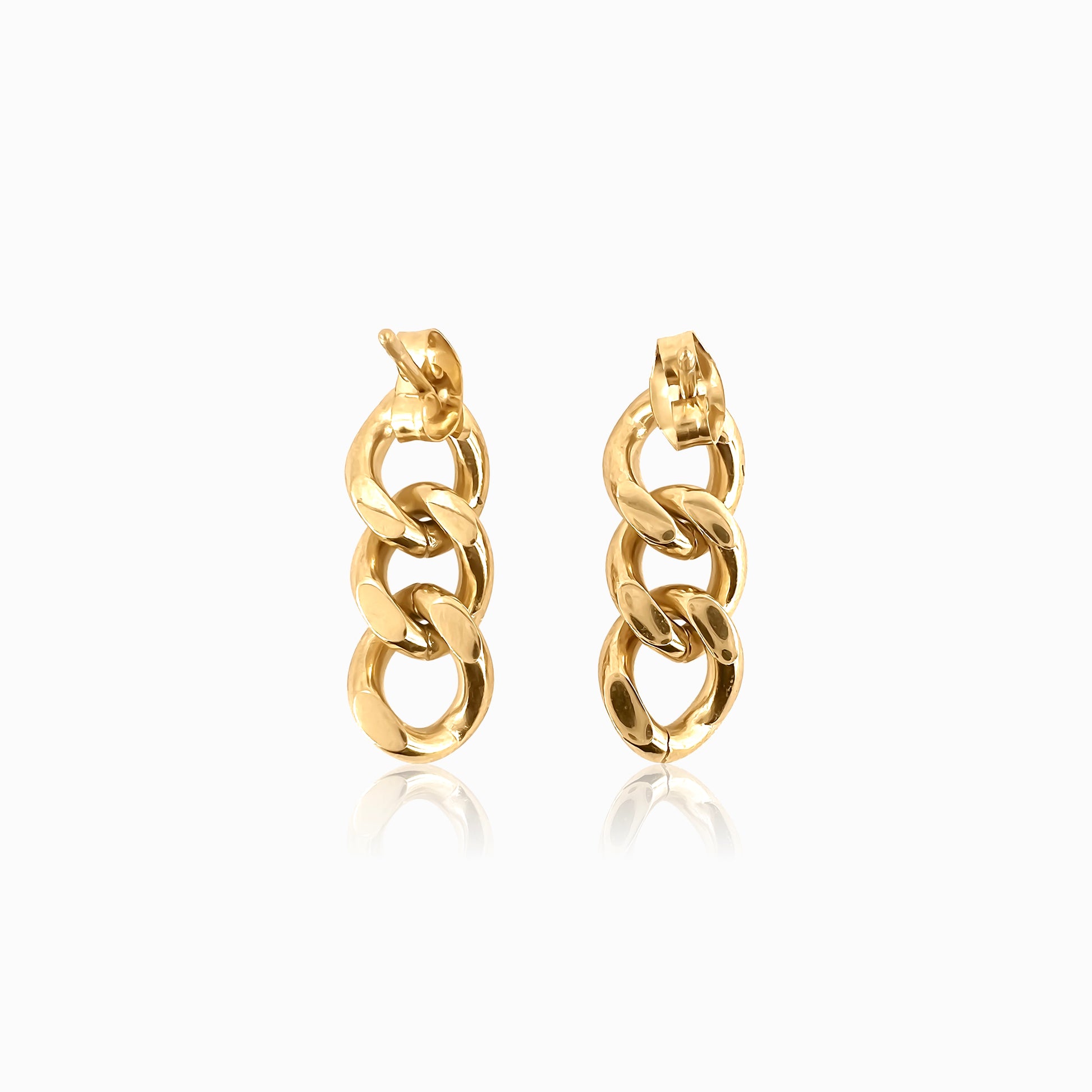 Cuban Link Drop Earrings