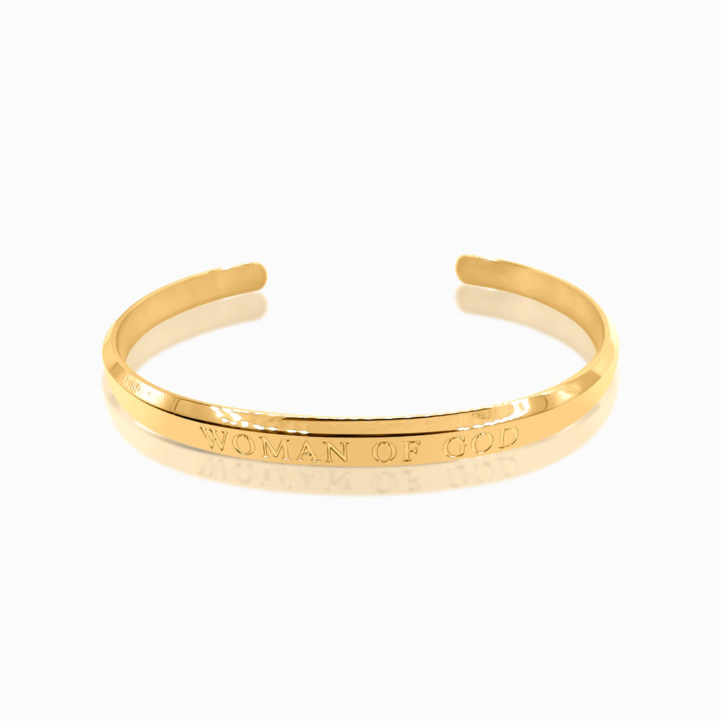 Woman of God Bangle | Gold