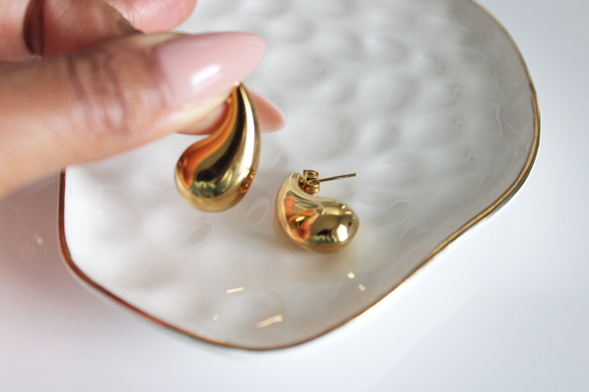 Mini Drop Earrings | Gold