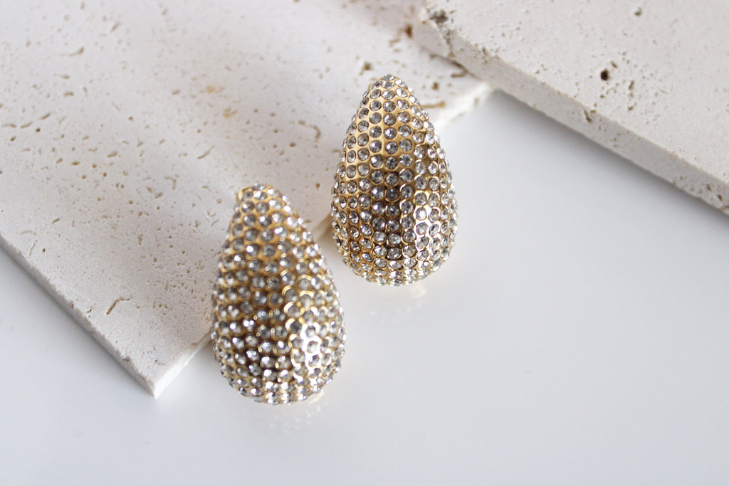 Glimmer Tear Drop Earrings