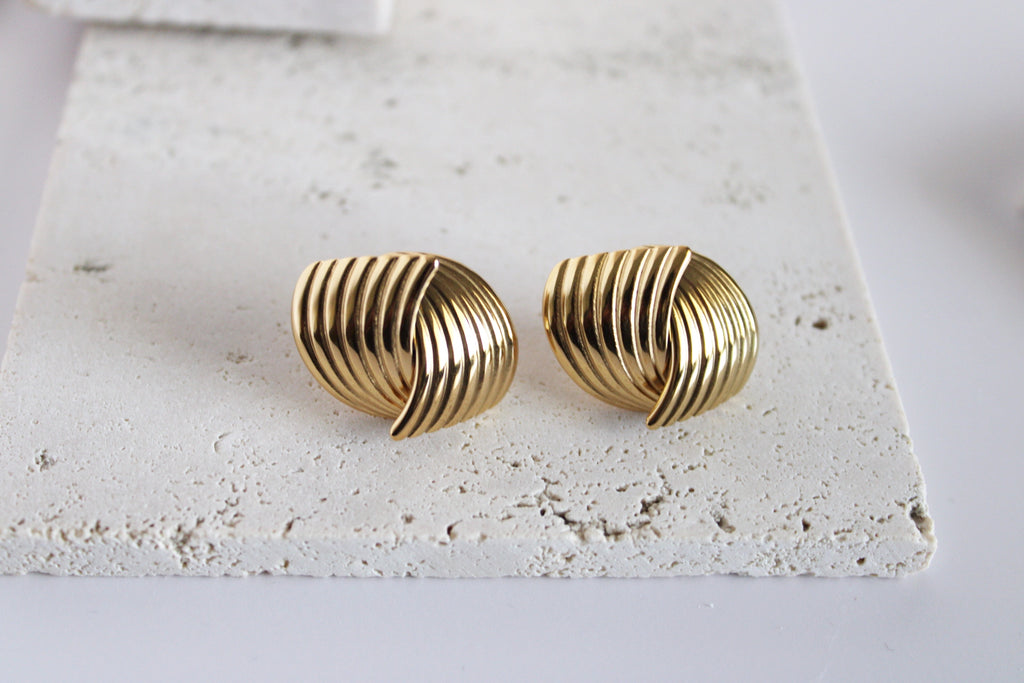 Geometric Gold Earrings