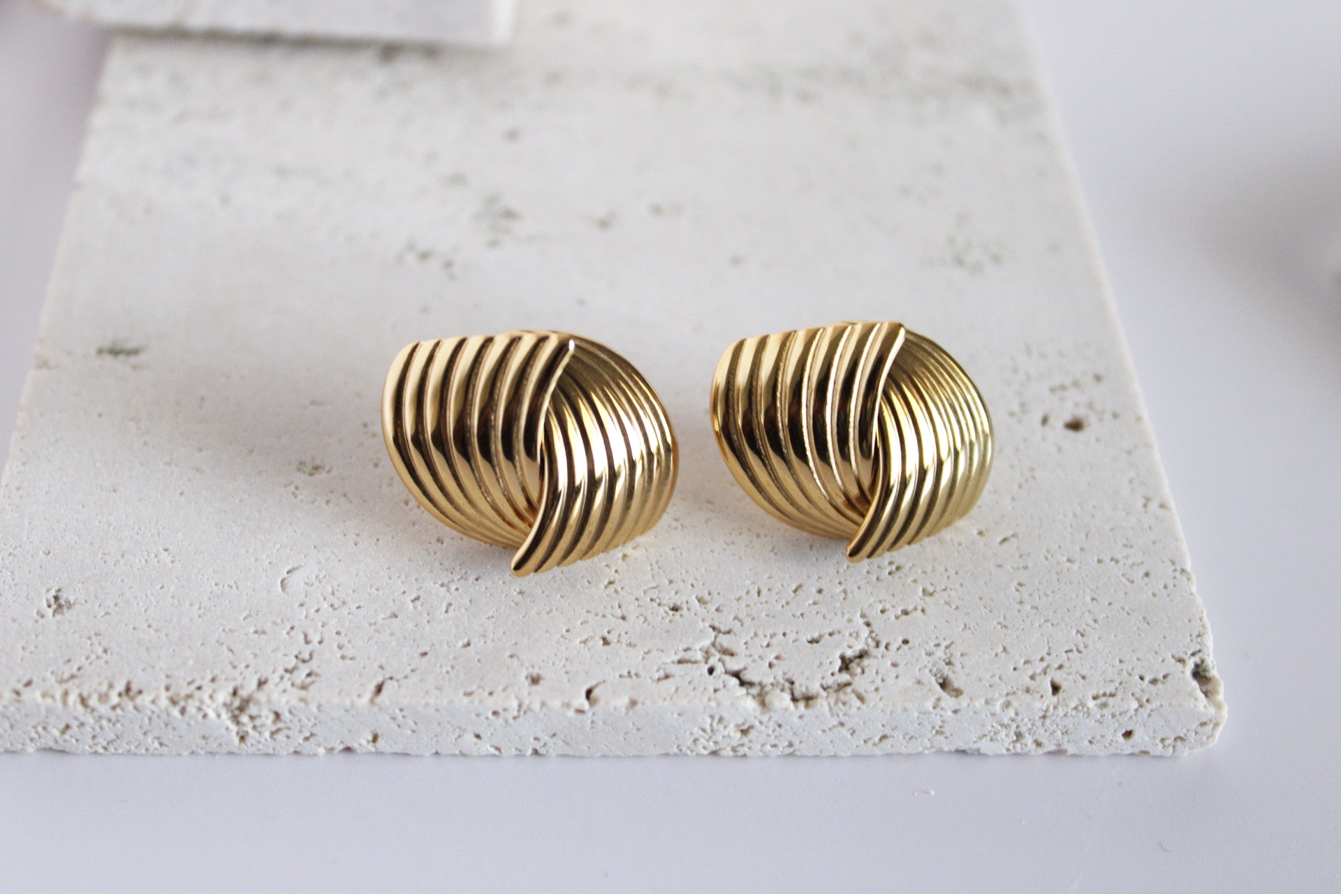 Geometric Gold Earrings