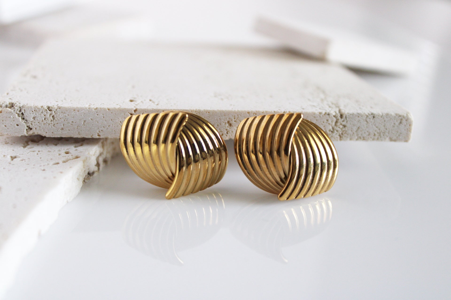 Geometric Gold Earrings