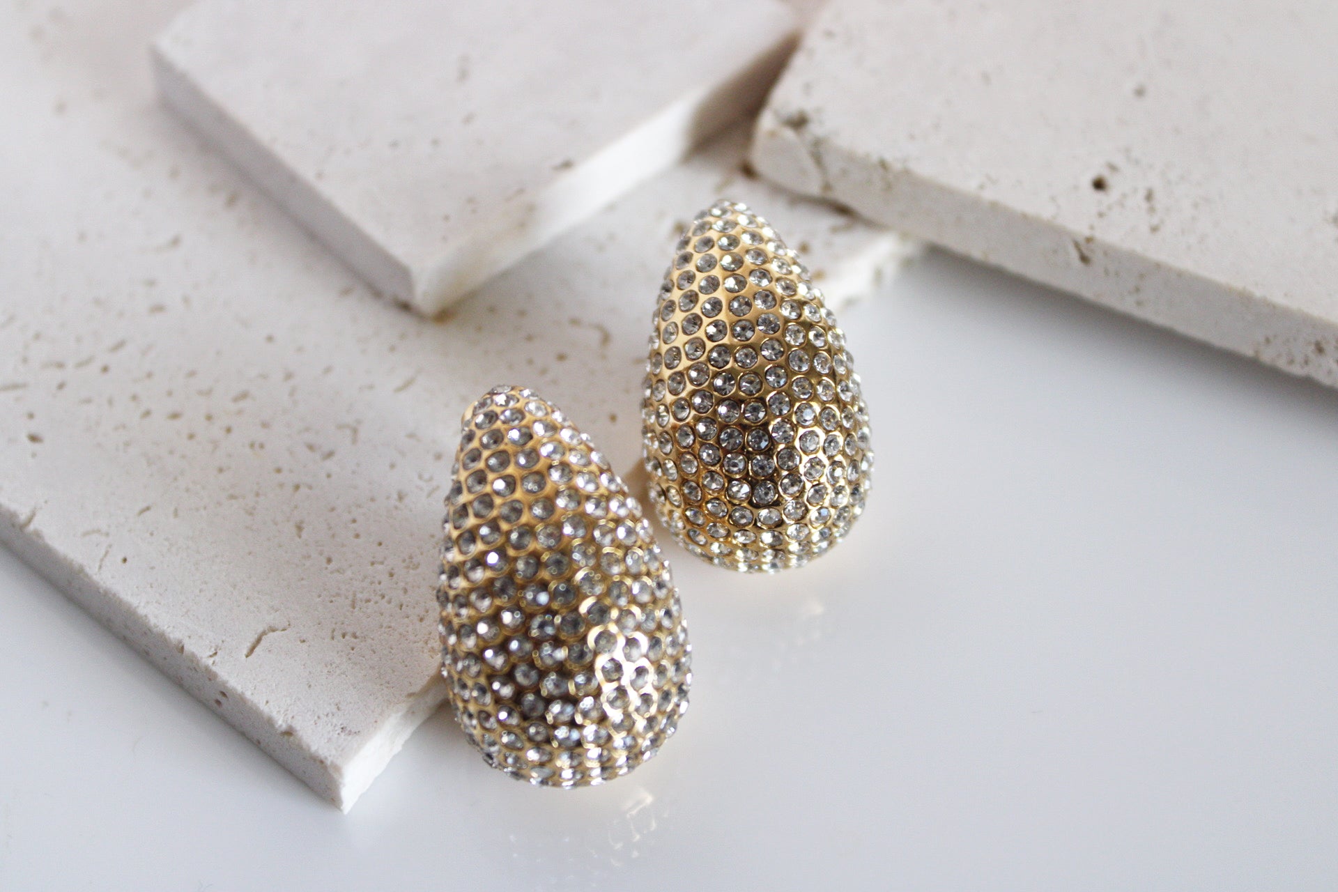 Glimmer Tear Drop Earrings