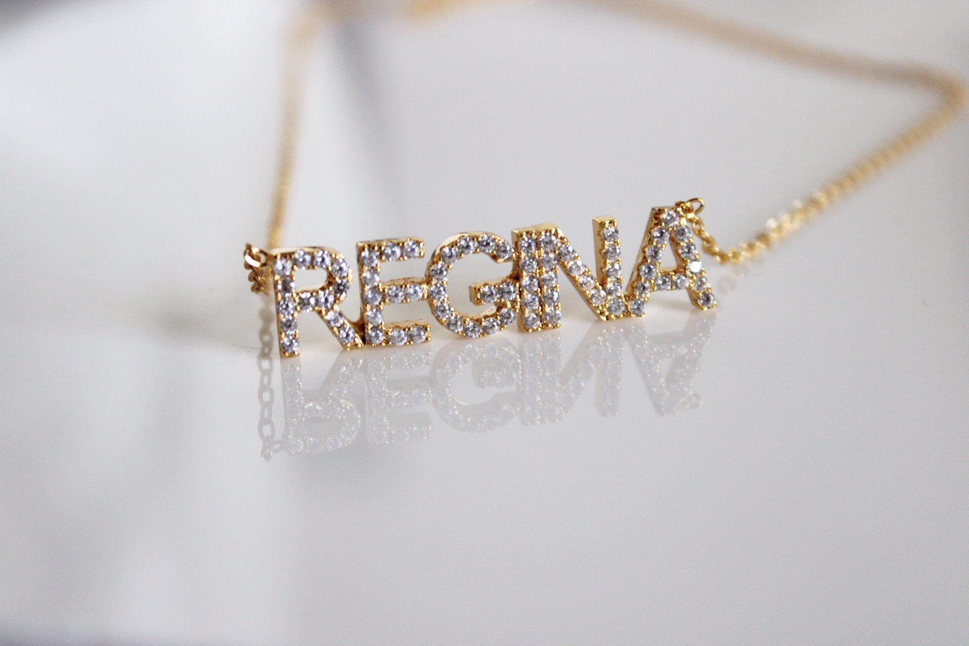 All Caps Name Necklace