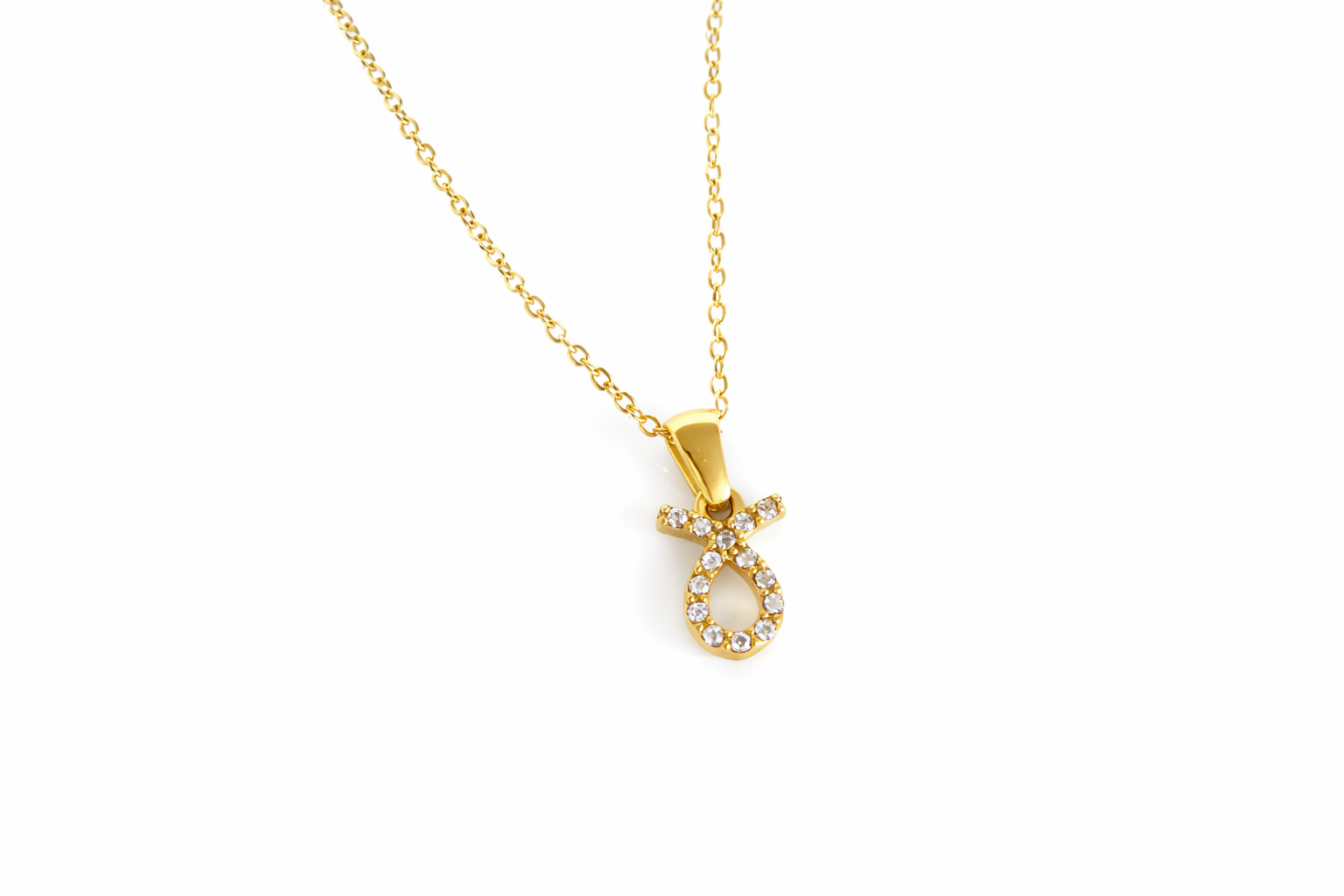 Dainty Pave Zodiac Necklace