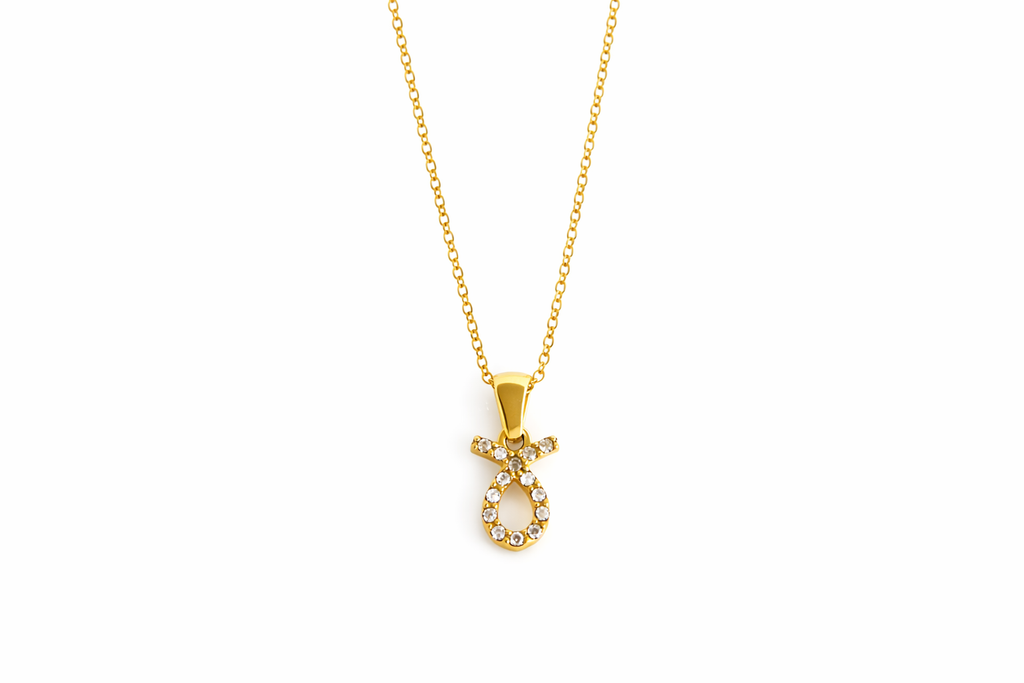 Dainty Pave Zodiac Necklace