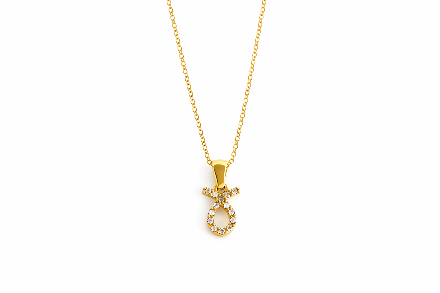 Dainty Pave Zodiac Necklace