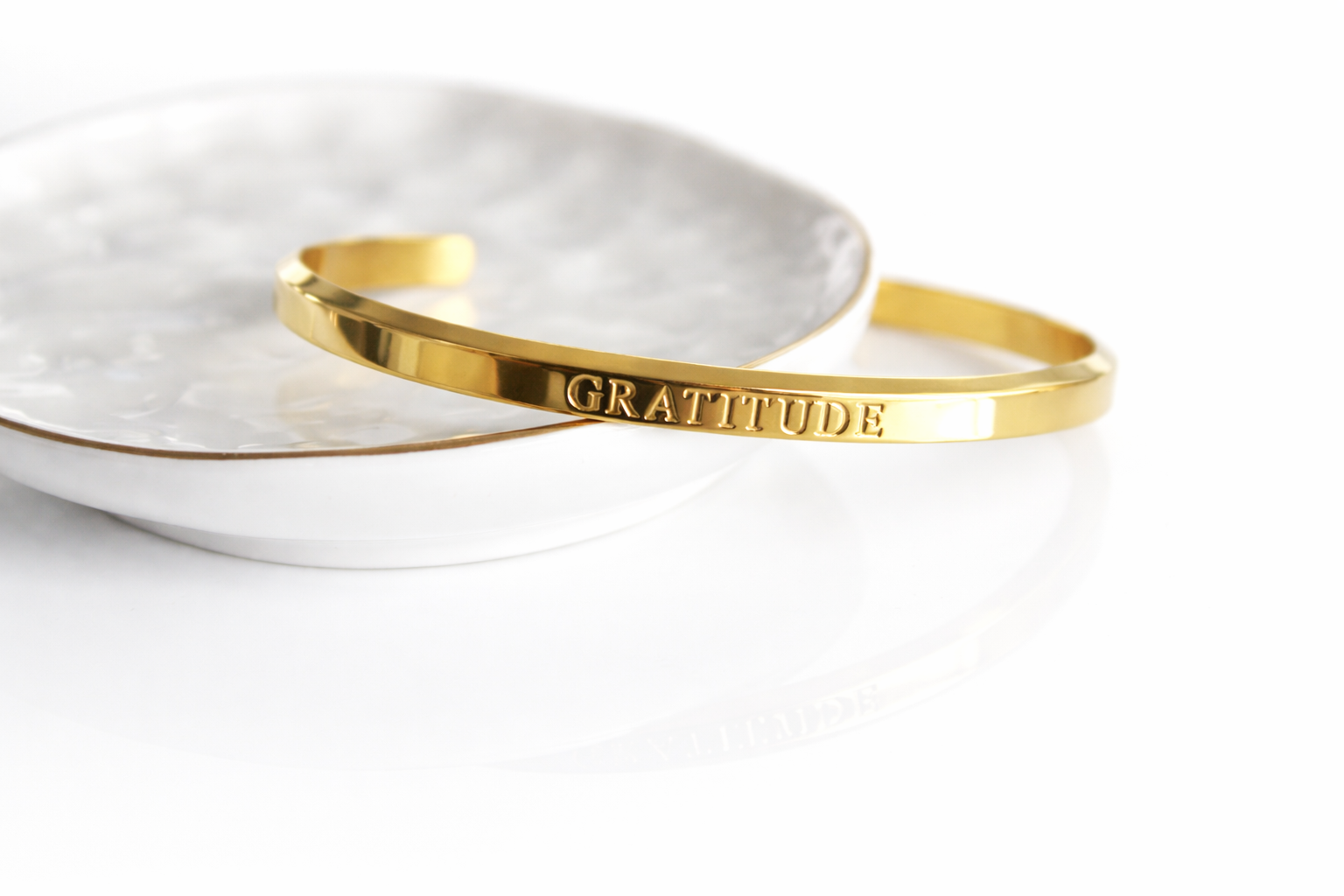 Gratitude Bangle | Gold