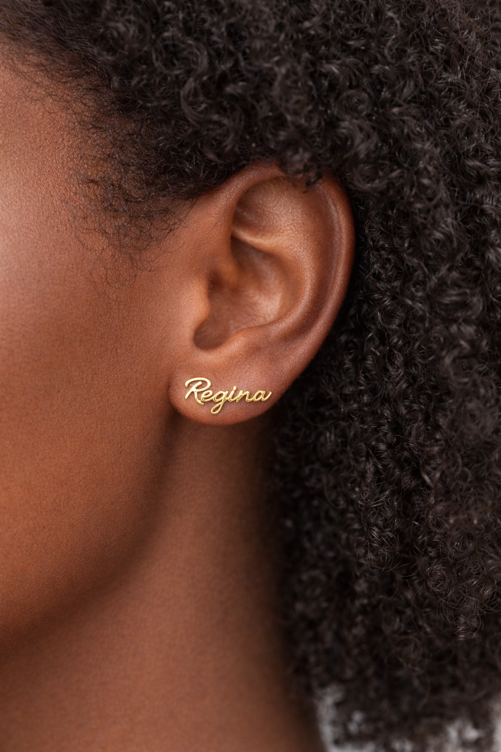 Custom Script Earrings