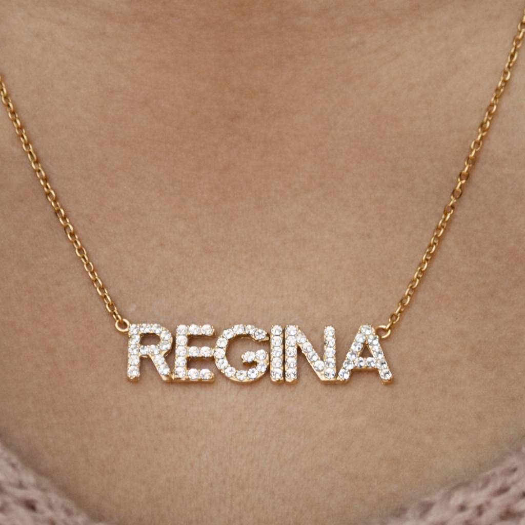 All Caps Name Necklace