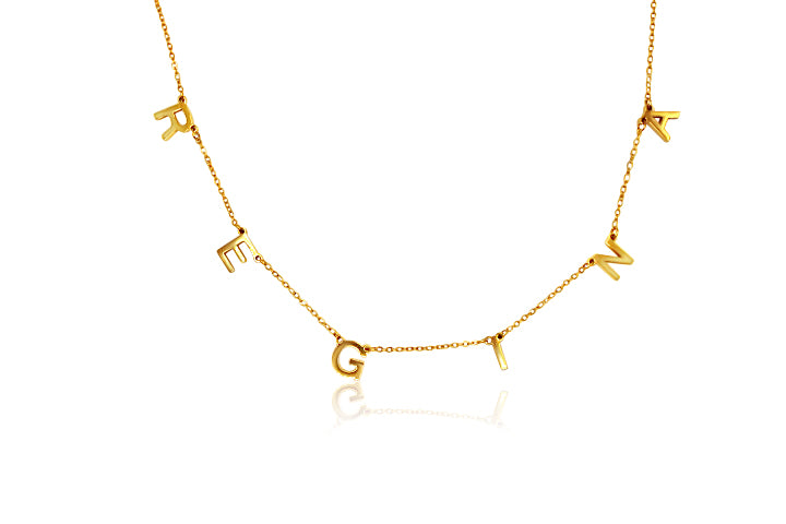 Spaces Initial Necklace