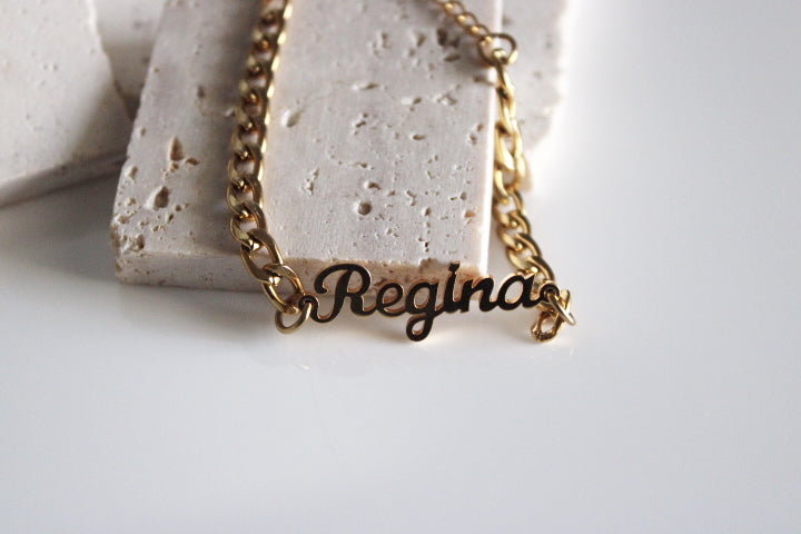 Cuban Link Name Bracelet