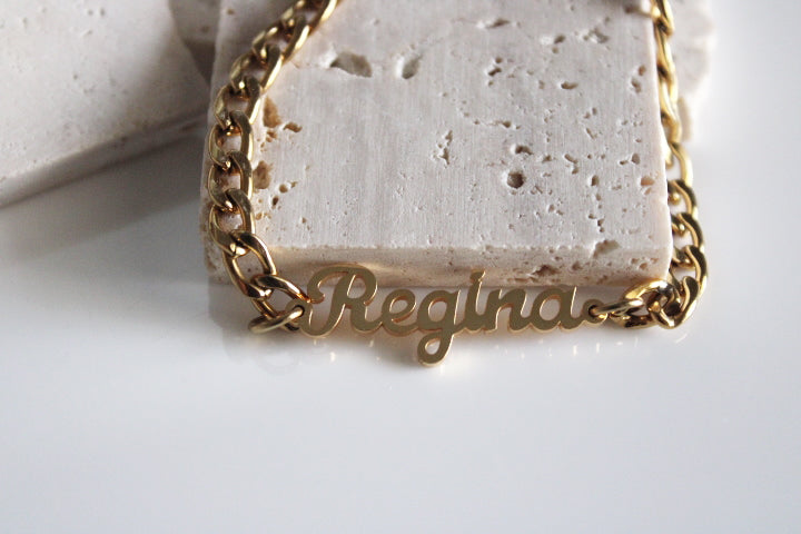 Cuban Link Name Bracelet