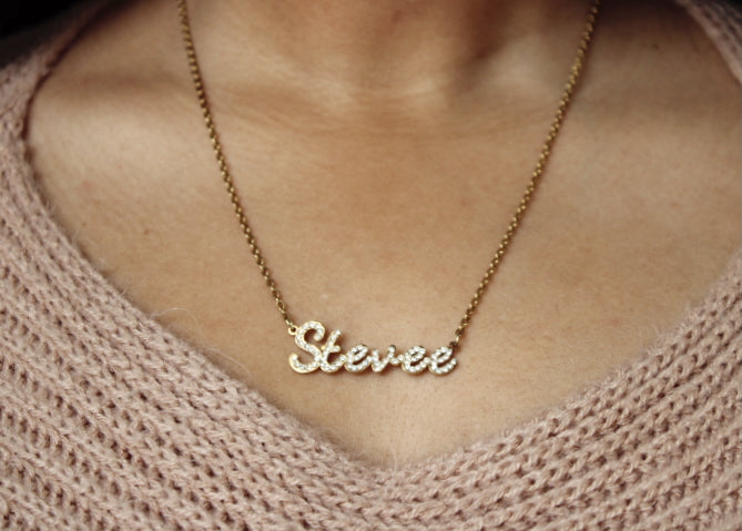 Bradshaw Signature Name Necklace