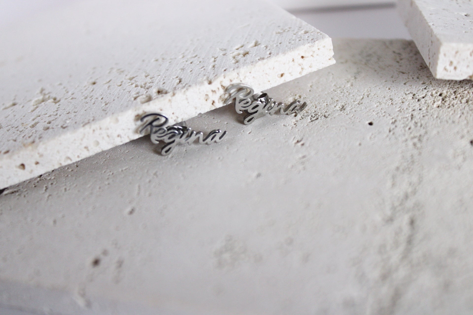 Custom Script Earrings
