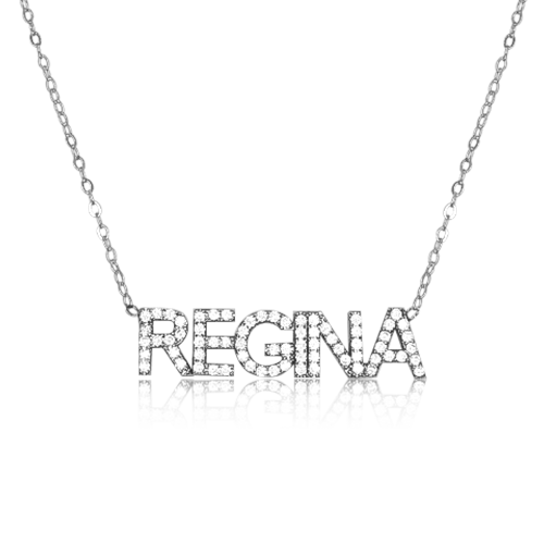 All Caps Name Necklace